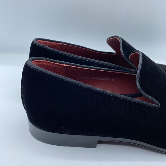 Magnanni Dorio Black Velvet Loafers Mens US 8 EU 40.5 Slip On Classic NWOB main image 13